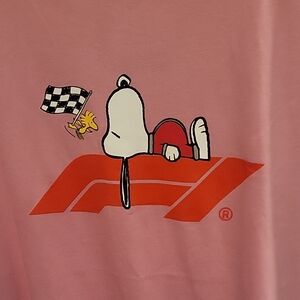 Pink Snoopy Graphic Short Sleeve Tee